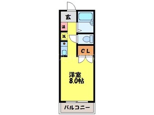 クレール岩屋の物件間取画像